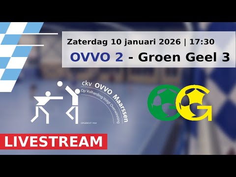 OVVO Maarssen 2 vs Groen Geel 3 | Livestream (10-01-2026)