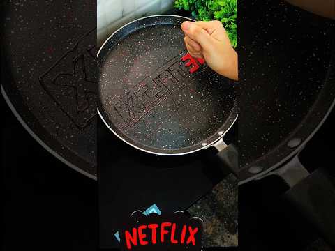 Netflix logo pancake art #youtubeshorts #viral #art  #subscribe