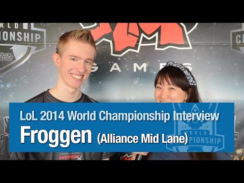 LoL 2014 World Championship Interview - Froggen (Alliance Mid Lane)
