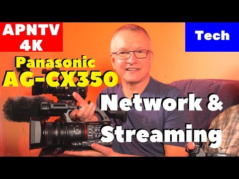 Panasonic AG-CX350 Network and Streaming Settings, setting up a stream to Facebook Live