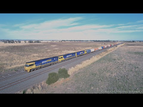 7AM5 Pacific National Container Freight Train (10/4/2022) - PoathTV Australian Railways