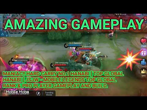 MANIAC!! HARD CARRY NO.1 HANABI MOBILE LEGENDS