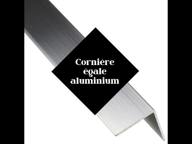 Cornière aluminium brossé noir 20 x 20 mm, 2,5 m
