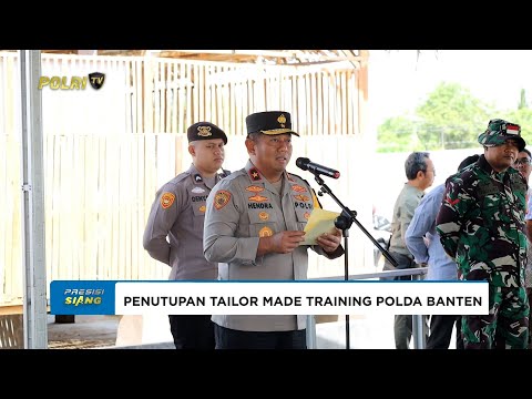 POLDA BANTEN RESMI TUTUP PELATIHAN POLIRAN GELOMBANG V TAHUN 2025