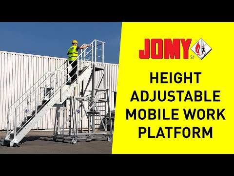 Work platform  / Mobile stairs - Height adjustable | JOMY