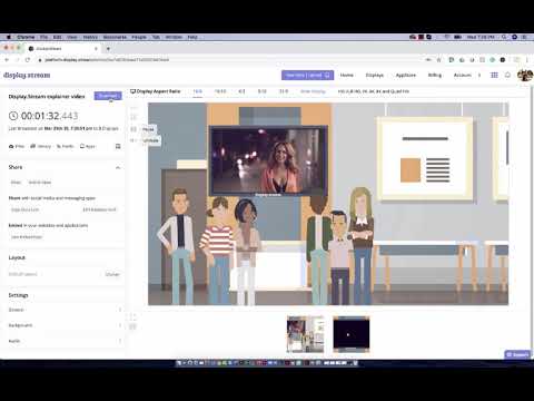 How to broadcast to multiple screens. Free Digital Sign from Display.Stream.