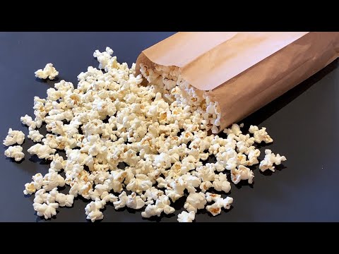 How to make popcorn in 2 minutes - NO OIL!