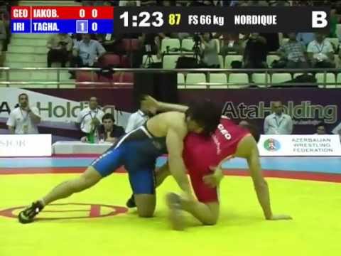 Mehdi Taghavi (Iran) vs Zurabi Iakobishvili (Georgia) 66kg 2012 Freestyle World Cup