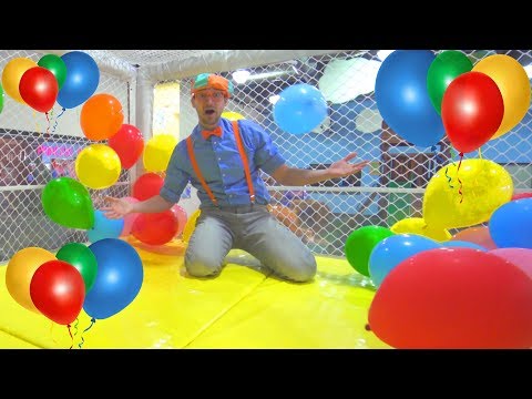 Blippi at the Indoor Playground to Learn Colors | Educational Videos for Toddlers