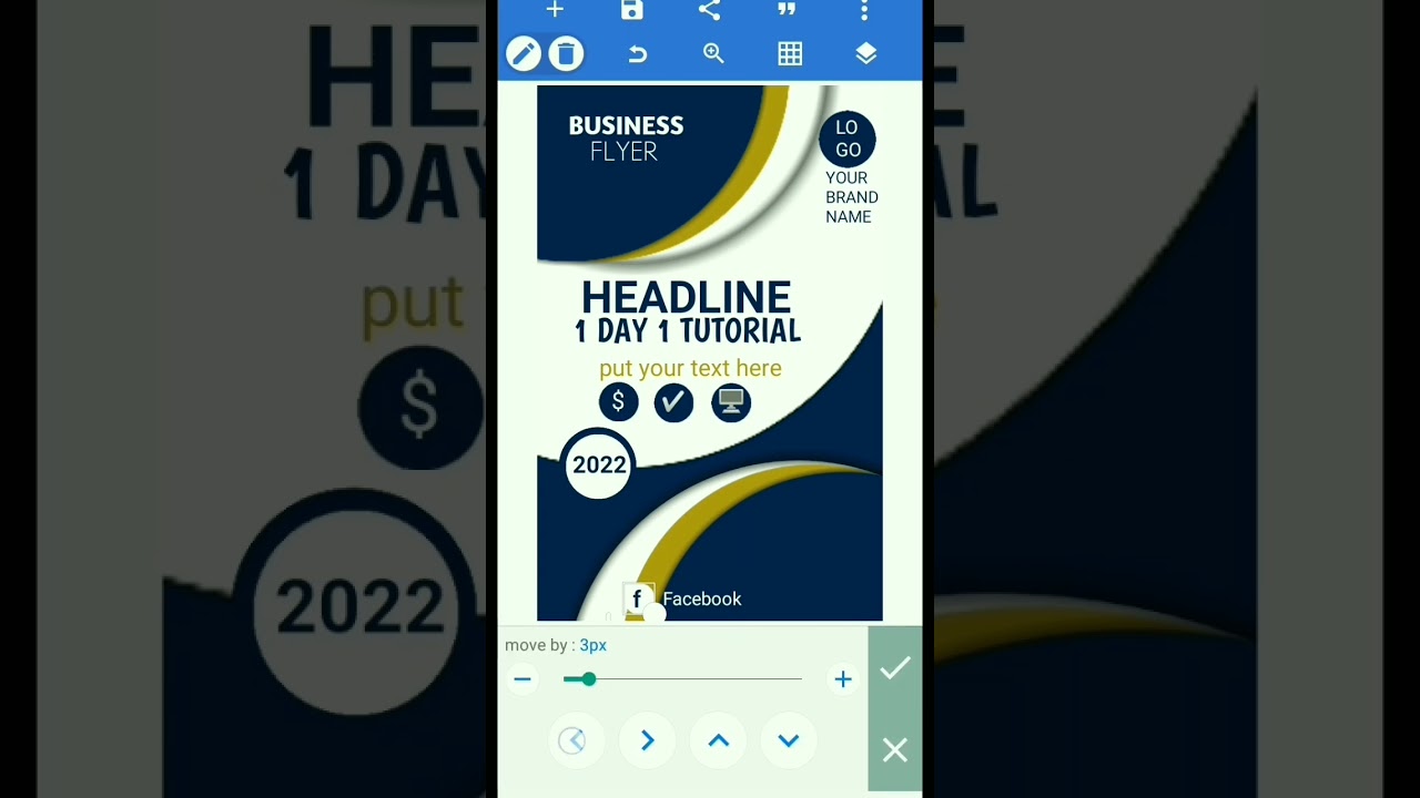 Easy Tutorial to Design Flyer on Phone using PixelLab #flyer #pixellab #design