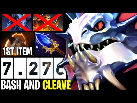 BASH AND CLEAVE..!! Battle Fury 1st Item Slardar Aghanim 7.27c | Dota 2