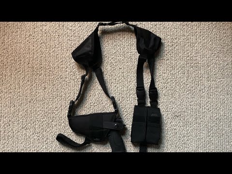 Affordable, adjustable, and comfortable universal shoulder holster by Bulldog. Fits 1911,Glock, M\u0026P!