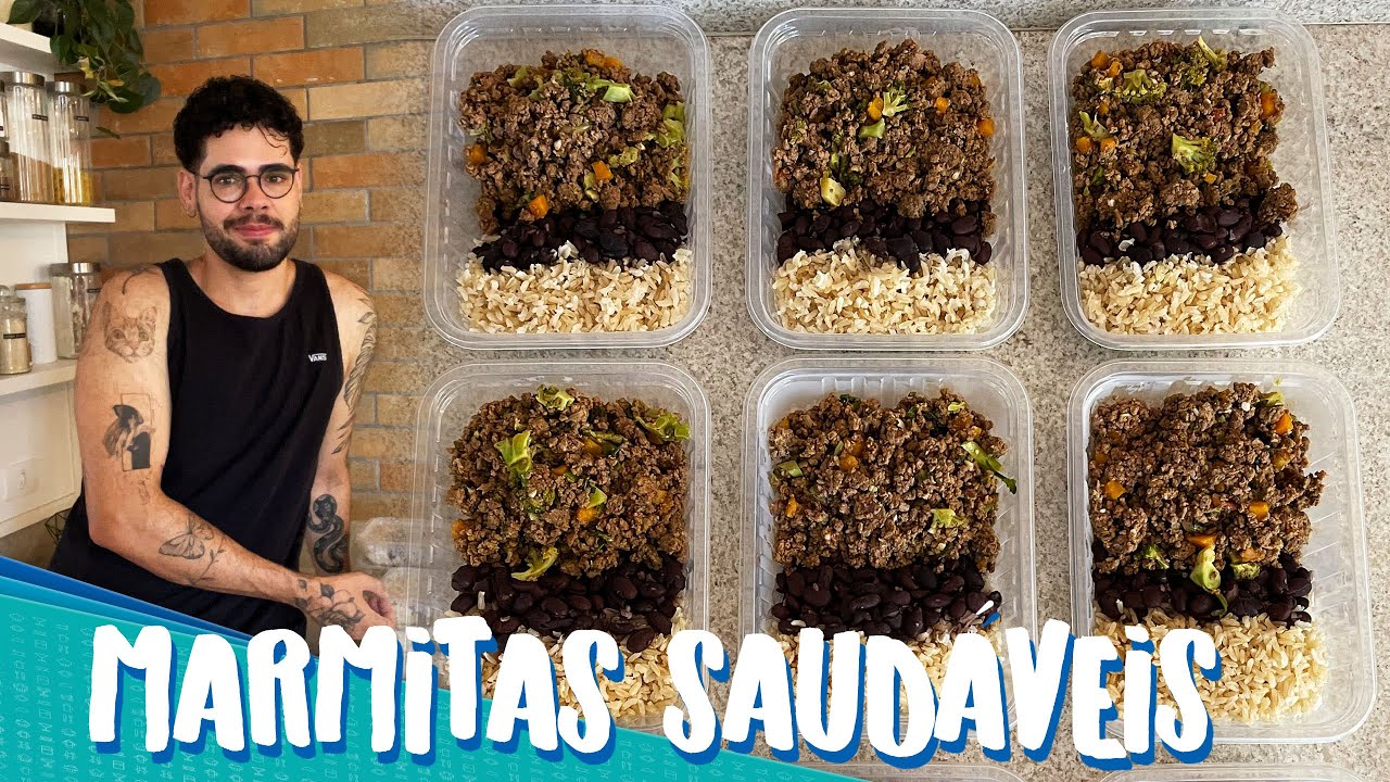 MARMITAS FIT PRA SEMANA | CARDÁPIO SAUDÁVEL, FÁCIL E GOSTOSO