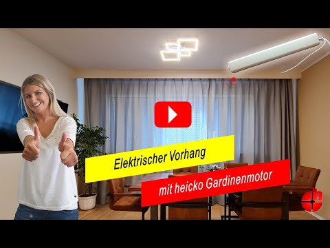 Intelligente motorisierte Vorhangschiene mit vielen Bedienfunktionen