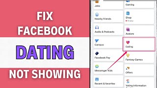Fix Facebook Dating Not Showing Up iPhone 2023 (Updated)
