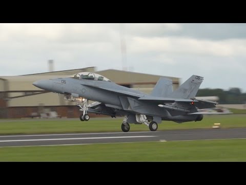 Boeing F/A-18F Super Hornet US NAVY flying Display RIAT 2012 AirShow
