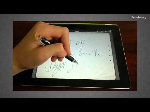 電容觸控筆 DAGi Accu Pen P504 Stylus & Apple iPad2 Demo