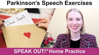 Parkinson’s Speech Exercises: LETTERS TO THE NORTH POLE