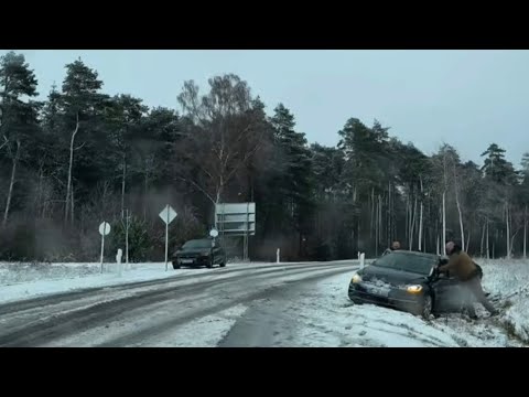 Extreme winter weather brought by polar air to Germany