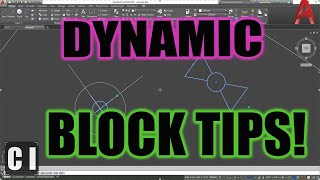 AutoCAD Create a Block with Scale & Rotate Parameters - Dynamic Block Tips | 2 Minute Tuesday