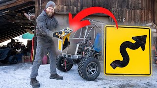 Building a Gas Tank out of a Street Sign! 4X4 750cc Power Wheels Build!