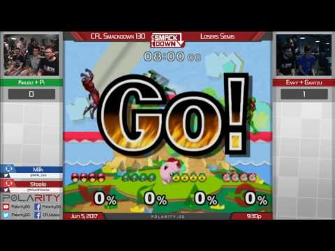 CFL Smackdown 130 Melee - Krudo + Pi vs Envy + Gahtzu - Doubles Losers Semis