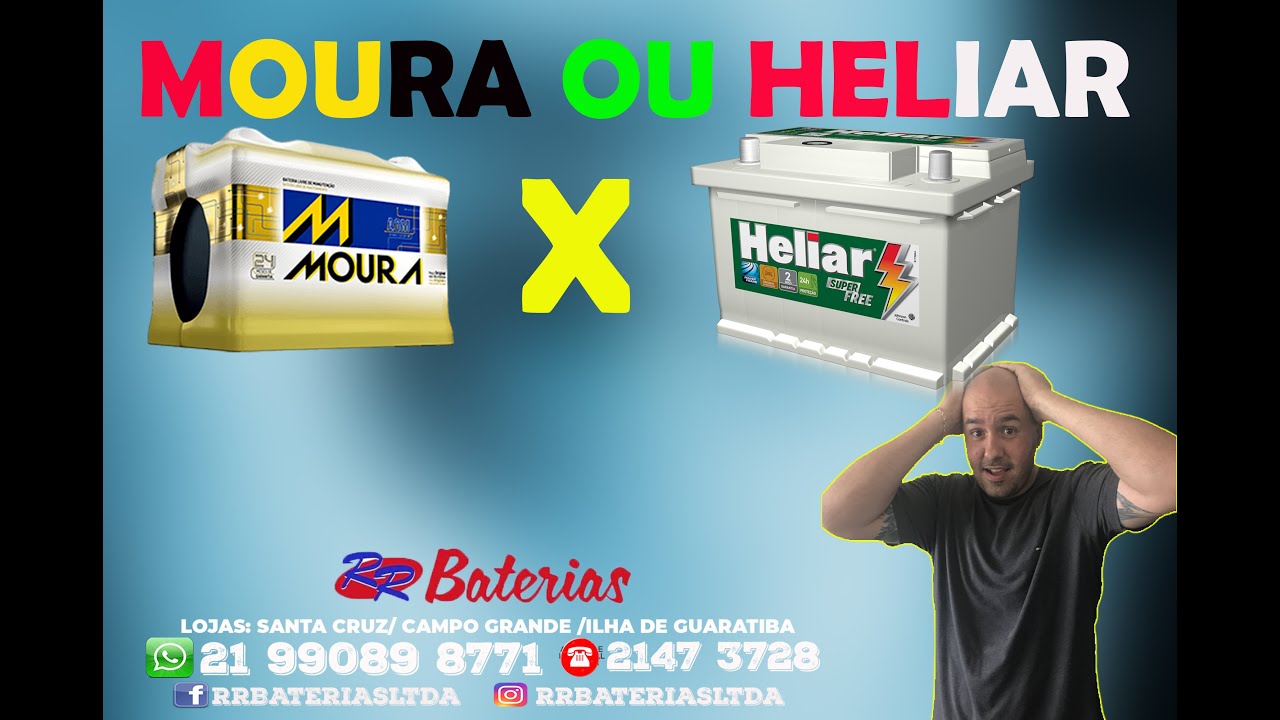 BATERIA MOURA VS HELIAR QUAL COMPRAR 