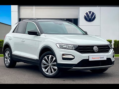 Approved Used Volkswagen T-Roc Design 1.0 TSI 115ps Pure White | Wrexham Volkswagen