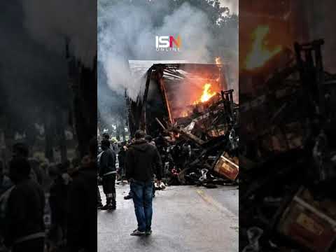 ACIDENTE FATAL ENVOLVENDO ÔNIBUS E CARRETA DEIXA 8 VÍTIMAS EM MINAS GERAIS