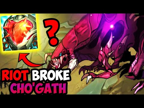 Thanks For The NEW HEARTSTEEL ITEM RIOT ! CHO'GATH IS NOW BROKEN ( PRESEASON 13 CHOGATH BUILD  lol )