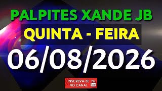 PALPITE DIA 06/08/2026 | JOGO DO BICHO TODAS AS LOTERIAS 