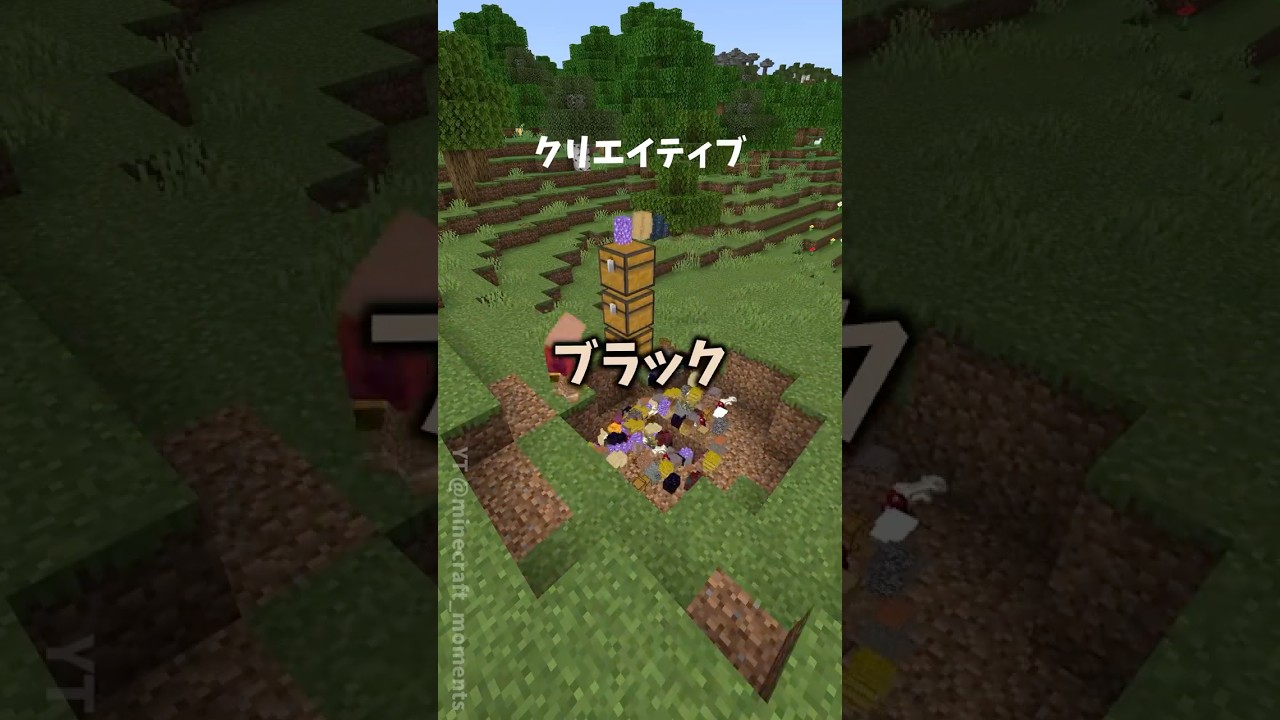 クリエイティブとサバイバルの違いの裏技🧐🫠 #まいくら #マイクラ #マインクラフト #minecraft