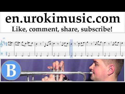 Trumpet lessons Beethoven - Für Elise Sheet Music Tutorial Part#2 um-b352