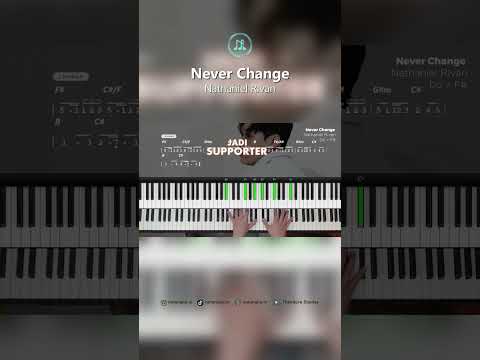 Never Change - Nathaniel RIvan (Piano Tutorial + Not Angka)
