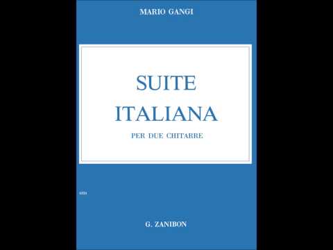 'Suite Italiana' 1.Salterello - Mario Gangi (Hill/Wiltchinsky Guitar Duo)