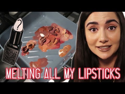 すべての私のヌード口紅を一緒に溶かす (Melting All My Nude Lipsticks Together)