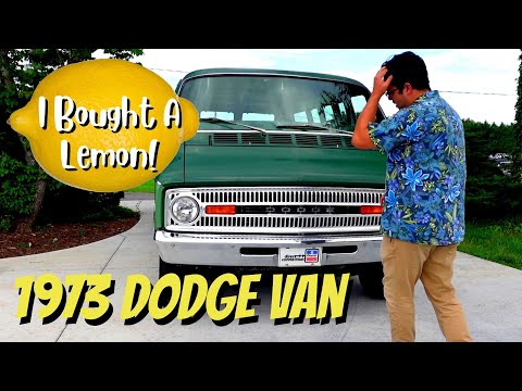 1973 Dodge B100 Sportsman Royal Van - I Bought a Lemon! Car Show! 360 V8 MoPar!