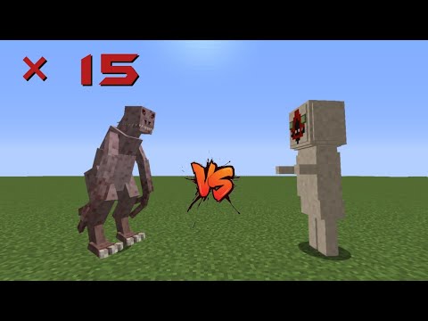 15  SCP - 3199 ( HUMANS , REFUTED )  VERSUS  SCP - 173 ( THE  SCULPTURE )  IN  MINECRAFT  #minecraft