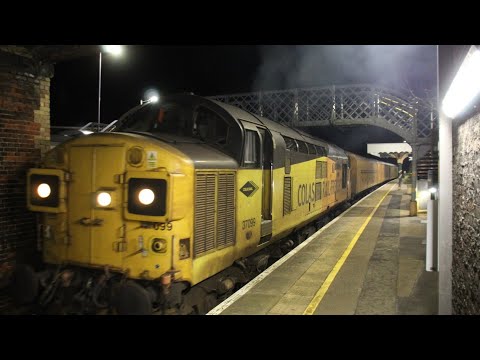37099 wakes up Reedham departs with 3Q72 UTU test train