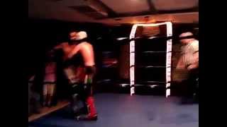 1.C.W. Falls Count Anywhere Match for The Overdrive Trophy: Blanco Warrior vs Mark Magnum (C)