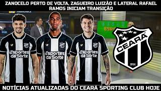 ZANOCELO PERTO DE VOLTA, ZAGUEIRO LUIZÃO E LATERAL RAFAEL RAMOS INICIAM TRANSIÇÃO