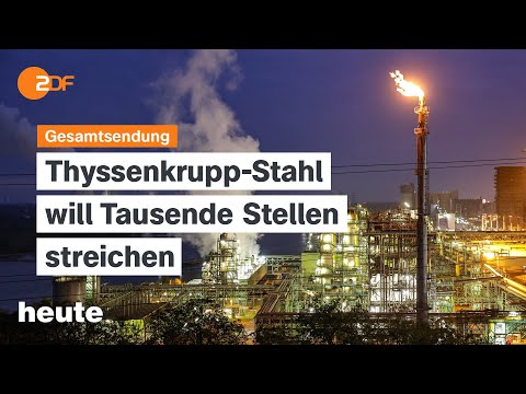 Video Thumbnail: heute 19:00 Uhr vom 25.11.2024 Stellenabbau Thyssenkrupp-Stahl, SPD zieht mit Scholz in Wahlkampf