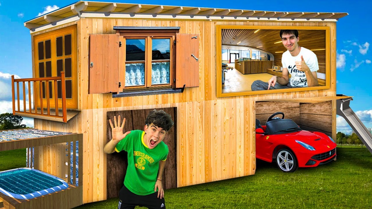 CREAMOS UNA CASA DE MADERA DE 2 PISOS EPICA!