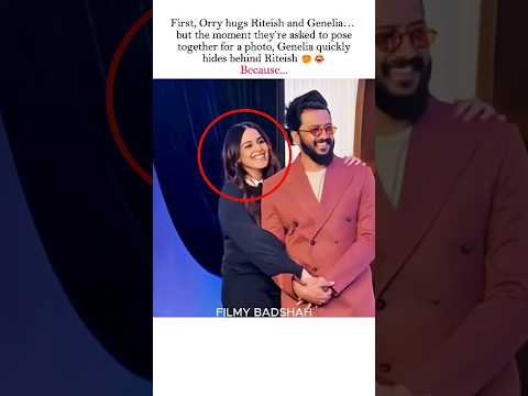 Genelia hides from Orry.🤣❤️‍🩹 #aliabhatt #deepikapadukone #bollywood #viralshorts #shortvideo