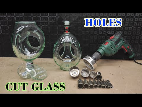 Drill Holes in Glass Easily/How to cut circles on glass bottles/Cut Glass Bottle/How to Drill Glass