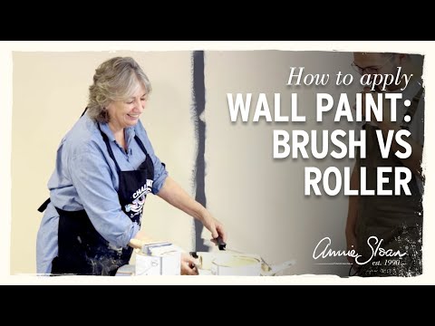How to apply Wall Paint with Annie Sloan: Brush vs Roller