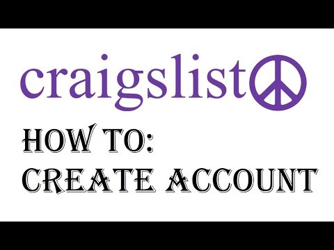 How To Create Craigslist Account Tutorial