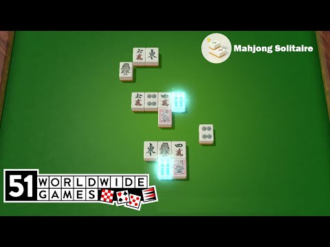 51 Worldwide Games: Mahjong Solitaire Gameplay