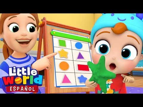 Descubriendo las Figuras Geométricas | Canciones Infantiles Para Aprender | Little World Español