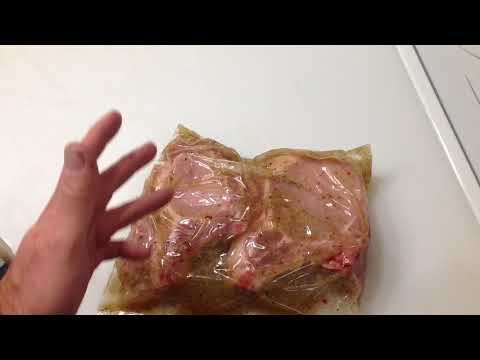 Weber 14" Smokey Joe Modified and Marinated Cowboy Pork Chops Indirect. Awesome!